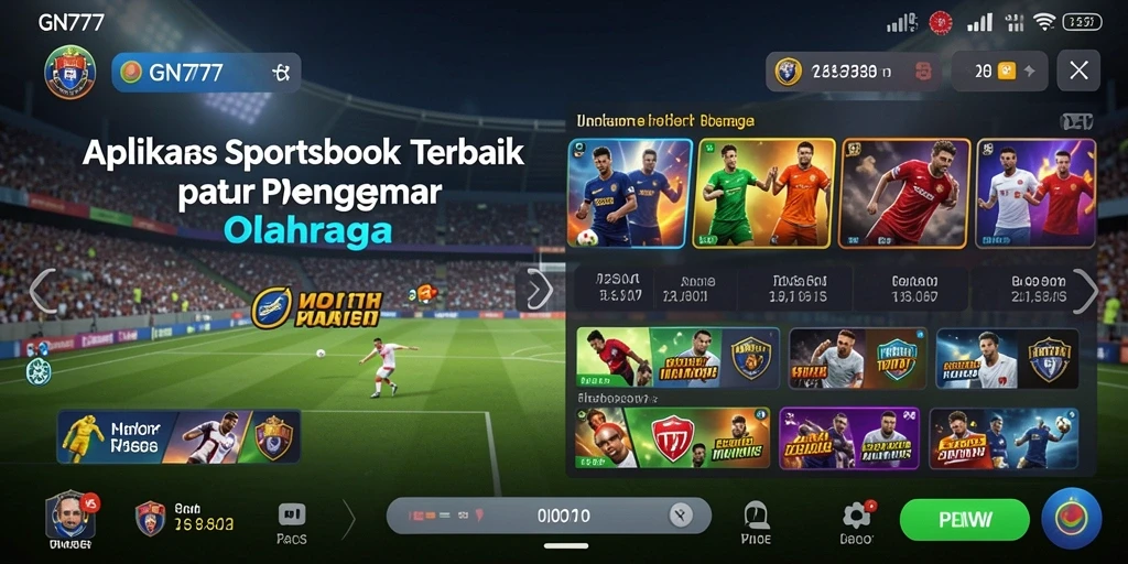 Screenshot utama GN777 menampilkan aksi taruhan olahraga yang mendebarkan.