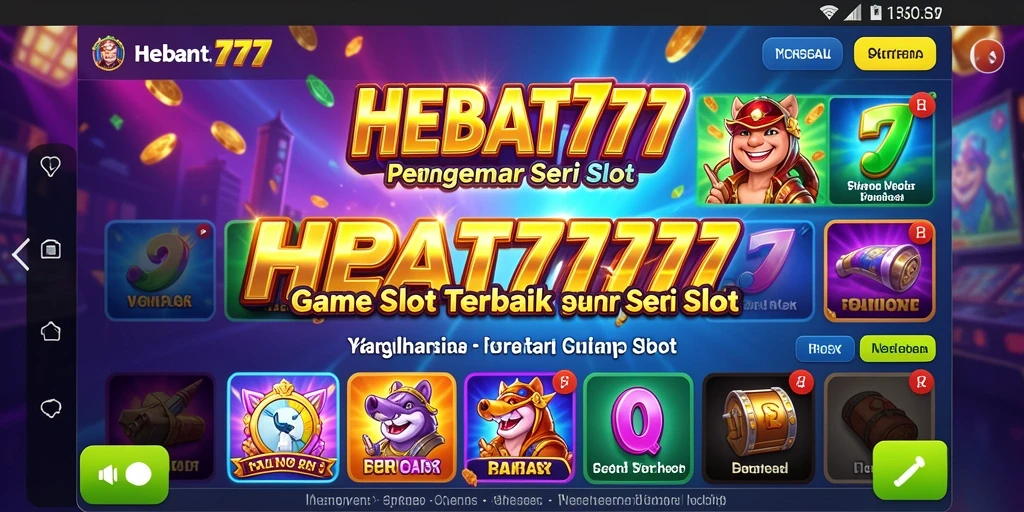 Gameplay menarik HEBAT777 dengan berbagai pilihan slot.