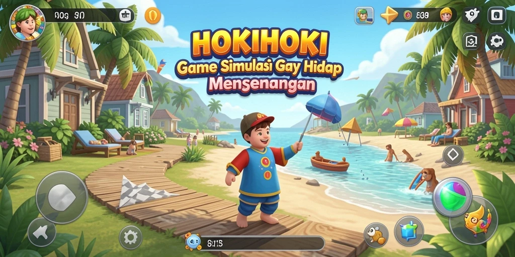 Screenshot utama HOKIHOKI yang menunjukkan gameplay menarik.