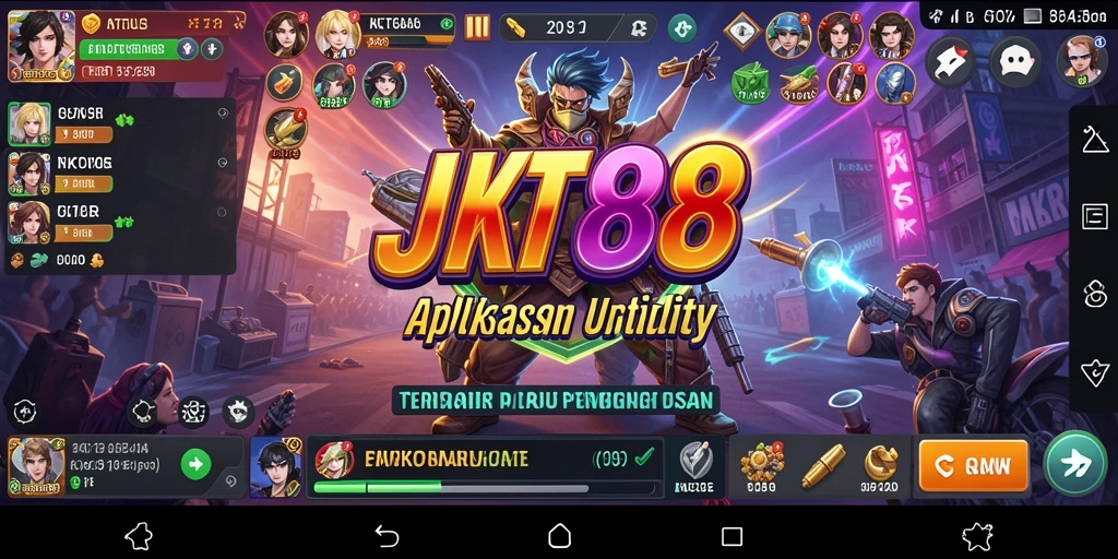 Tampilan antarmuka utama JKT88 yang user-friendly dan informatif.