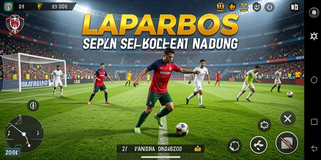 Tampilan gameplay LAPARBOS yang mengasyikkan dan penuh aksi di lapangan.