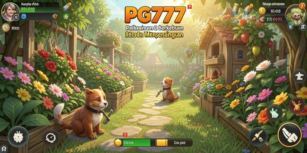 Tampilan gameplay PG777 yang seru dalam bertani dan berkebun.