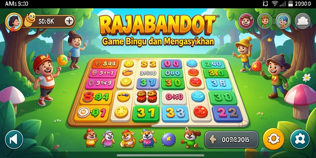 Gameplay seru RAJABANDOT dengan suasana Bingo yang menarik.