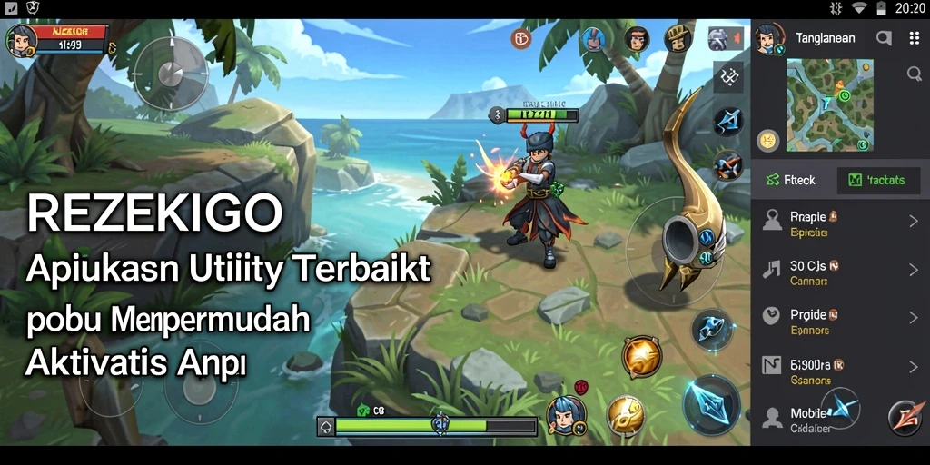 Tampilan antarmuka utama REZEKIGO yang sederhana dan fungsional.