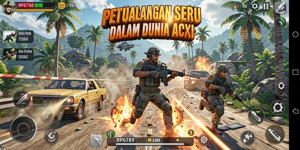 Tangkapan layar menampilkan karakter dalam aksi mendebarkan di RP6789.