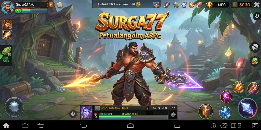 Tampilan gameplay SURGA77 yang memukau dalam dunia ARPG.