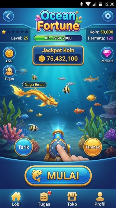Tampilan antarmuka aplikasi sbobet yang modern.